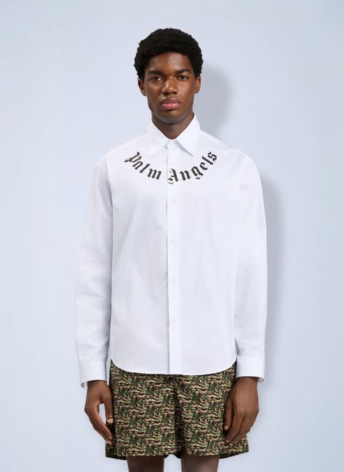 Neck Logo Shirt - Man Shirts White It