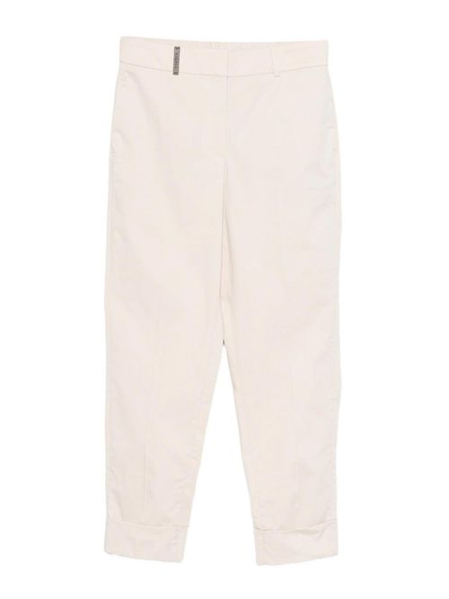 Beige Pants With Pleats