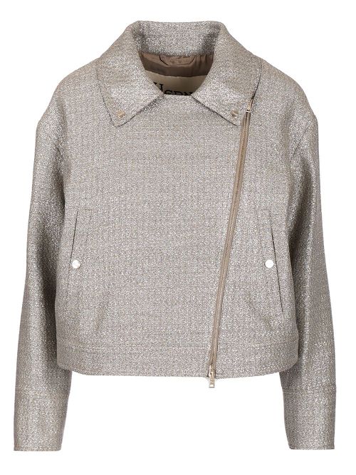 Biker-Style Jacket Jackets Brown