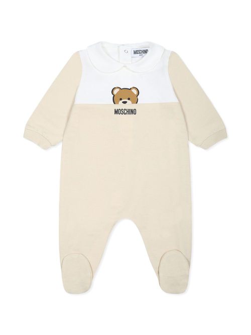 Logo-print pajamas - Neutrals