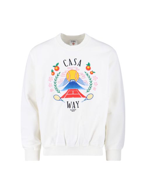 Contrast Knit Sweatshirt