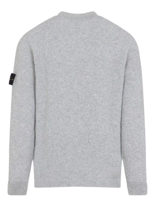 Ribbed crew-neck sweater - Grey