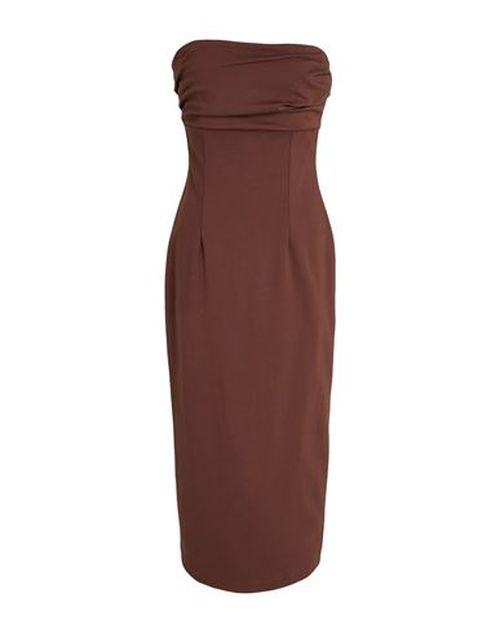 Woman Midi dress Light brown Size M Viscose, Nylon, Elastane