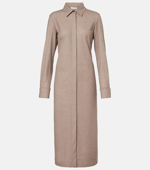 Pallino cashmere-blend shirt dress
