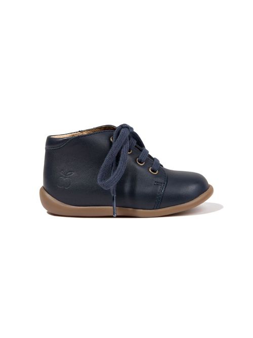 Stand-up leather boots - Blue