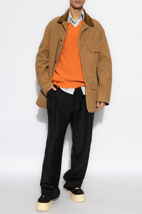 Cotton Jacket, Men's, Brown