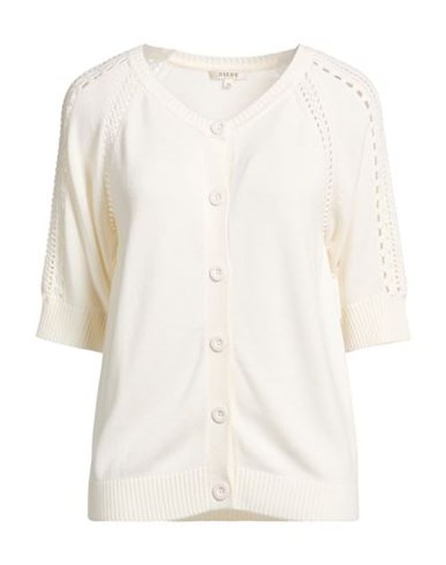 Woman Cardigan Ivory Size 10 Recycled nylon, Viscose, Wool
