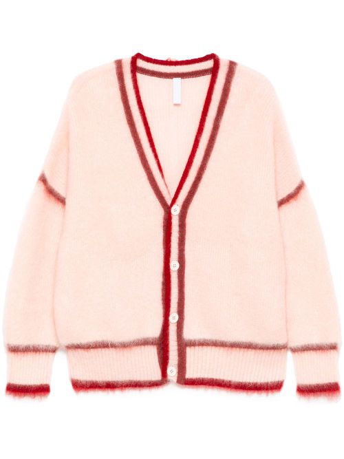 Brushed effect cardigan - Pink