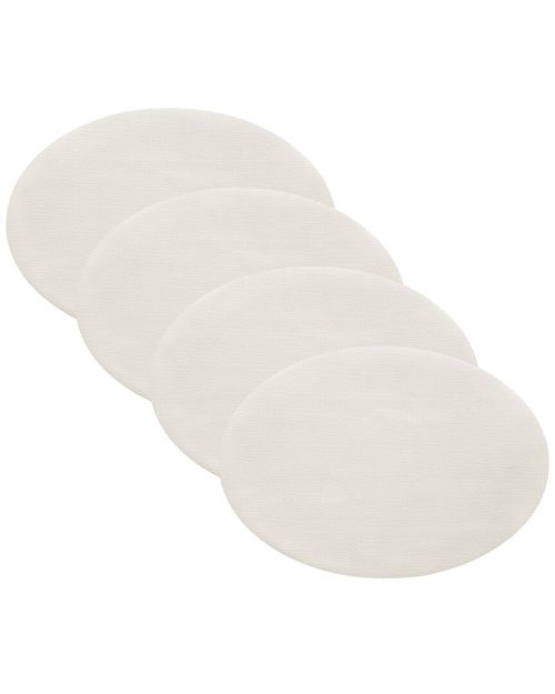 Set Of 4 Manufacture Rock Oval Faux Leather Reversible Placemats