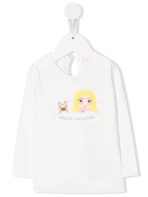 Mascotte long-sleeve top - White