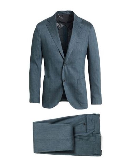 Man Suit Charcoal Size 38 Linen, Polyester, Wool, Elastane