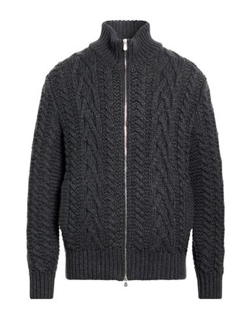 Man Cardigan Charcoal Size 40 Cashmere