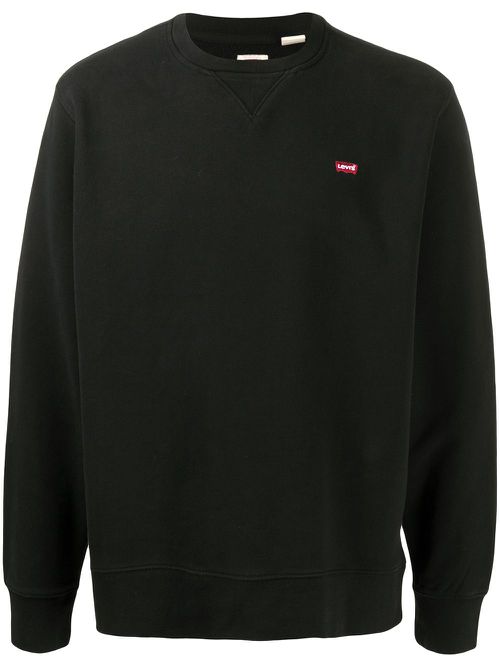 Logo detail sweatshirt - Black