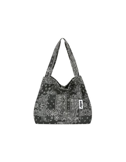 Light Paisley Twill Cotton Middle Bag
