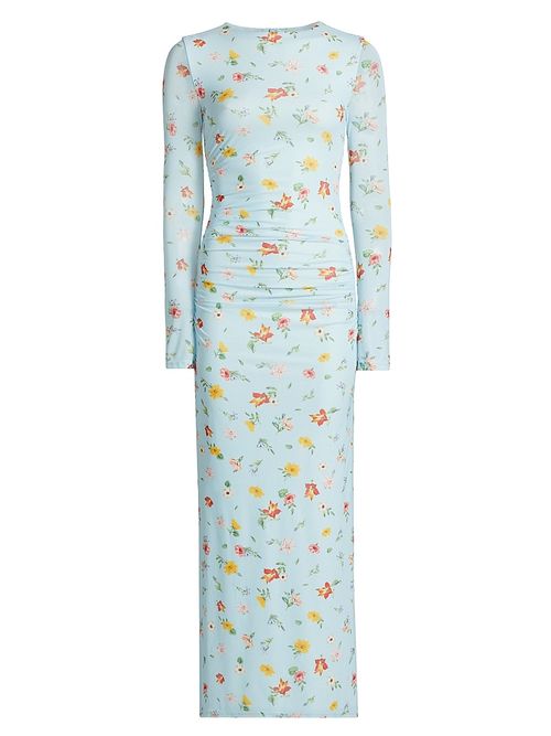 Women's Ezli Floral Stretch Maxi Dress - Powder Fleur