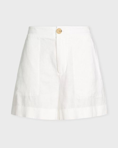 Vince Shorts Hemp Mid Rise Offwhite EUR