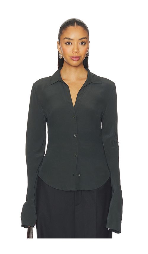 EAVES Saeunn Blouse in Caviar. XL also in XXS, XS, S