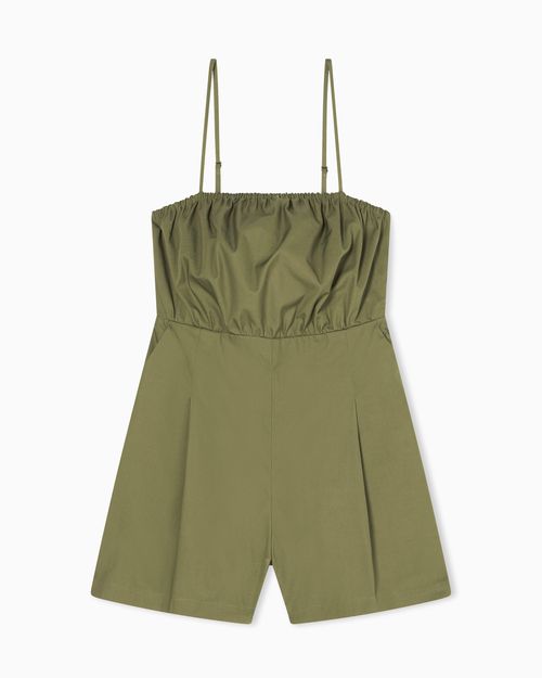Utility Chic Cotton Twill Jumpsuit