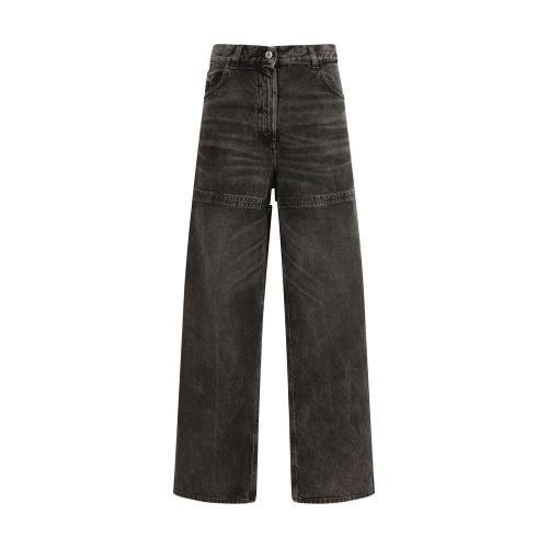 Cut Out Jeans — Black