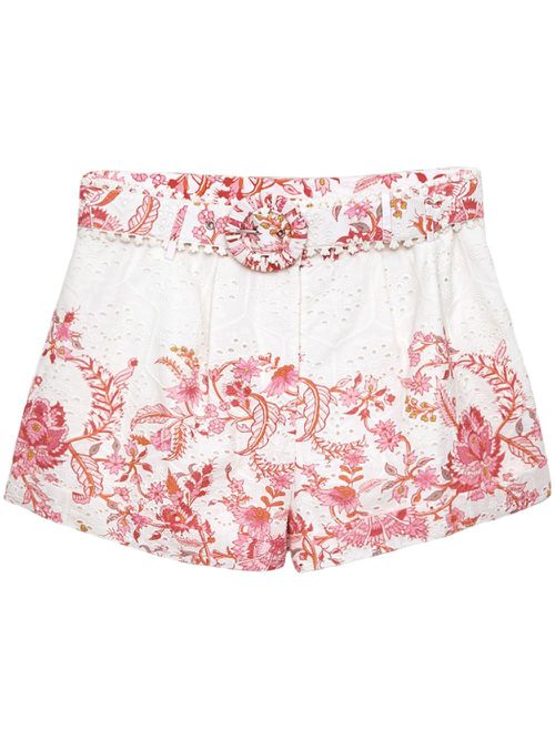 Broderie anglaise shorts - White