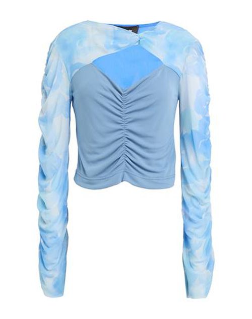 Woman Top Azure Size 12 Polyamide, Elastane, Rayon