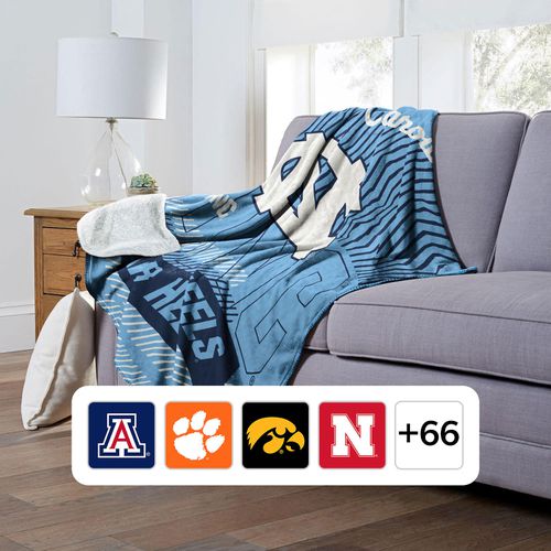 Officially Licensed NCAA Cloud Throw Blanket with Sherpa Back