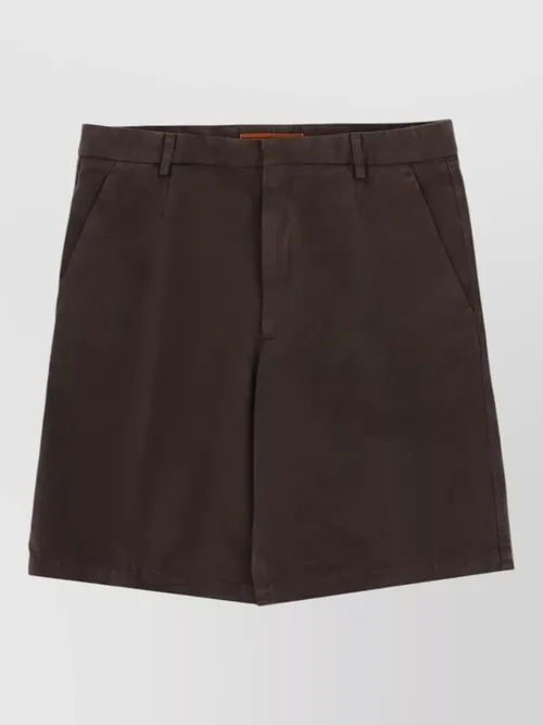 Zegna - tailored shorts belt loops and pocket