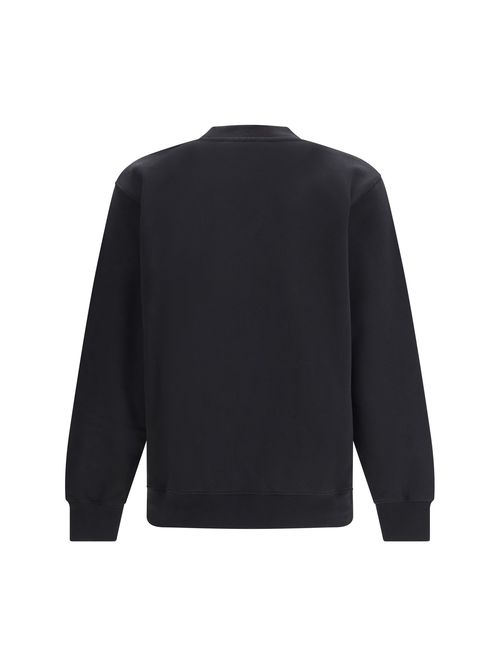 Cotton Crewneck Sweatshirt — Black