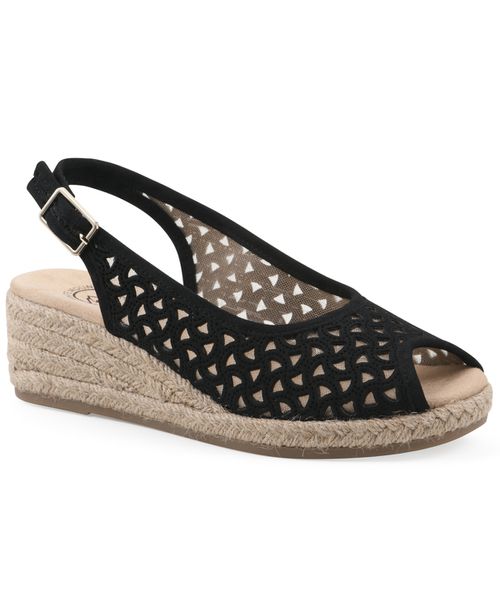 Women's Maize Espadrille Wedge Sandals - Black
