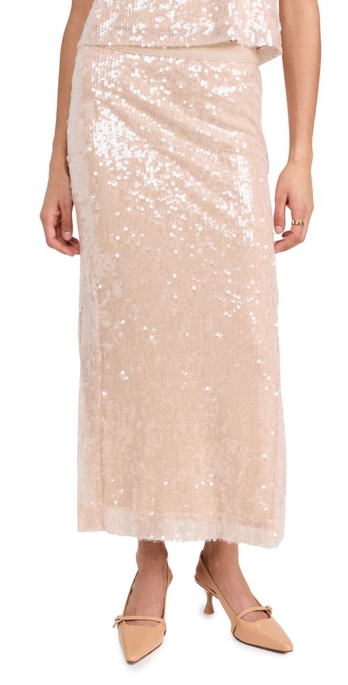 Annita Skirt Nude Sequin