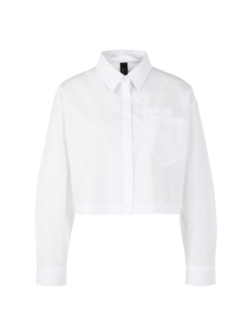 Marc Cain ‘Rethink Together’ short blouse, white, 34 N