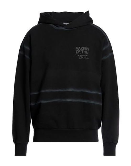 Man Sweatshirt Black Size L Cotton