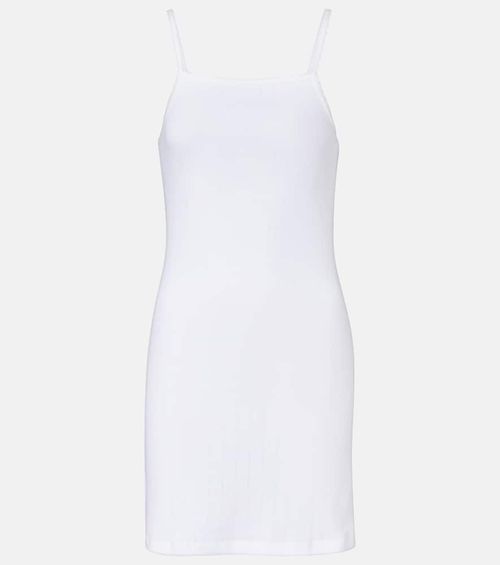 Pointelle cotton minidress