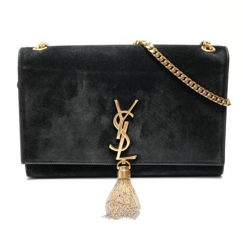 Yves Saint Laurent Black Suede Shoulder Bag Pre-Owned