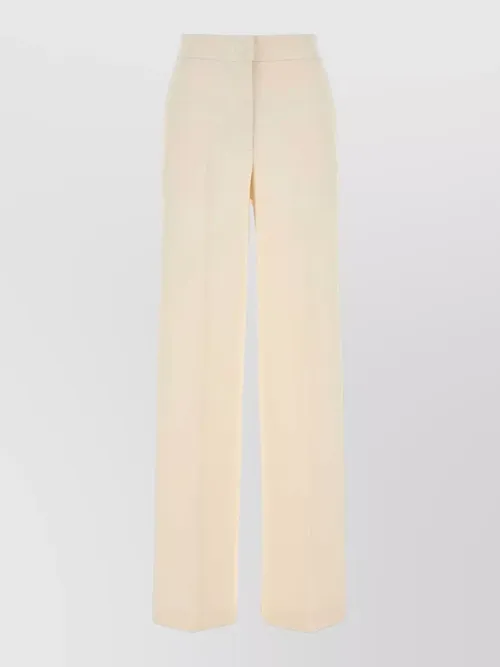 Max Mara - high waist wide leg silk blend trouser