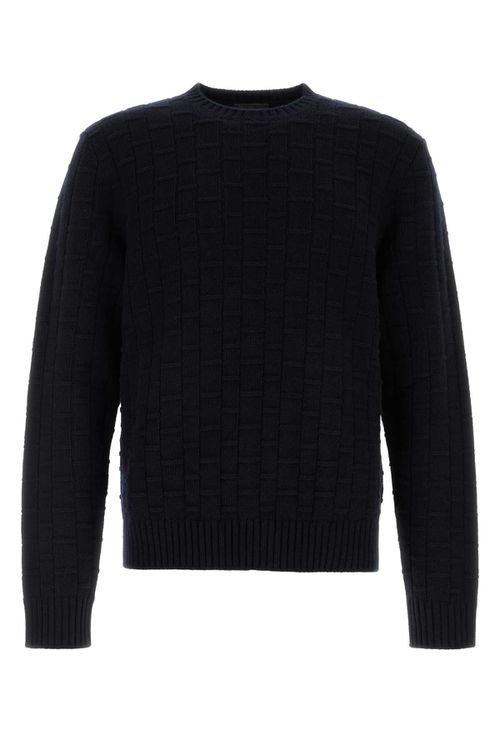 Midnight Blue Wool Blend Sweater