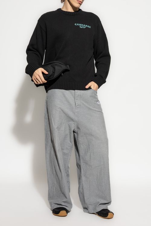 Sweater With Logo, Men's, Black