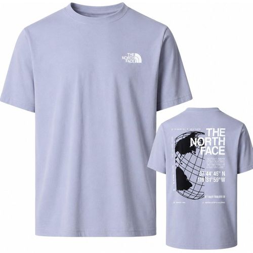 The North Face Mens Globe Reload Relaxed T Shirt in Cool Grey Jersey