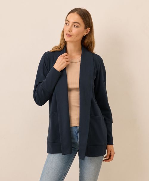Women's Midnight Blue Airplane Wrap Cardigan