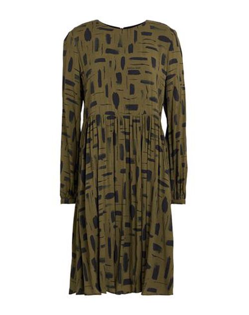 Woman Mini dress Military green Size 4 Viscose