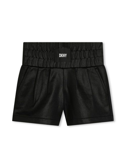 Dkny Kids 키즈 appliqué-logo jersey track shorts - Black D6005509B