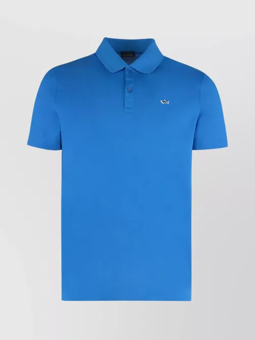 Paul & Shark - short sleeve polo shirt with side slit