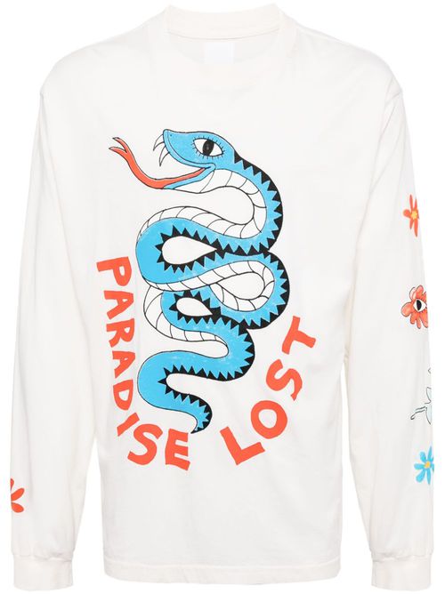 Snake Tour long-sleeve T-shirt - White
