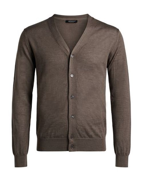 Man Cardigan Light brown Size 40 Cashmere, Silk
