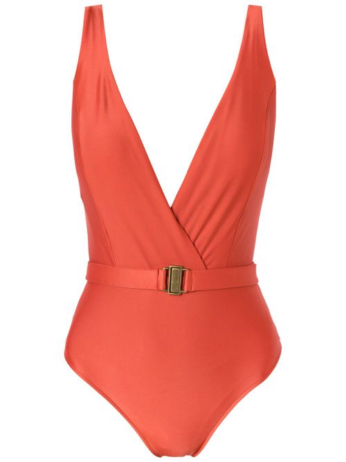 Evita Liso V-neck swimsuit - Orange