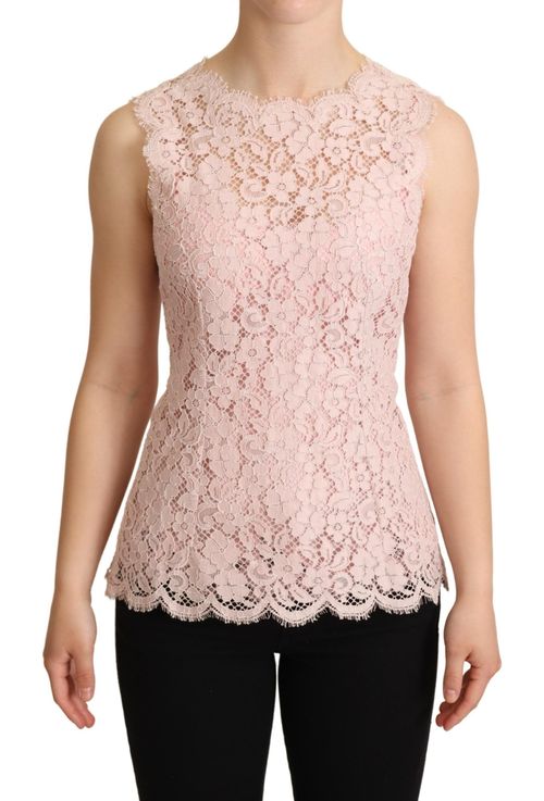 Floral Lace Blouse — Pink
