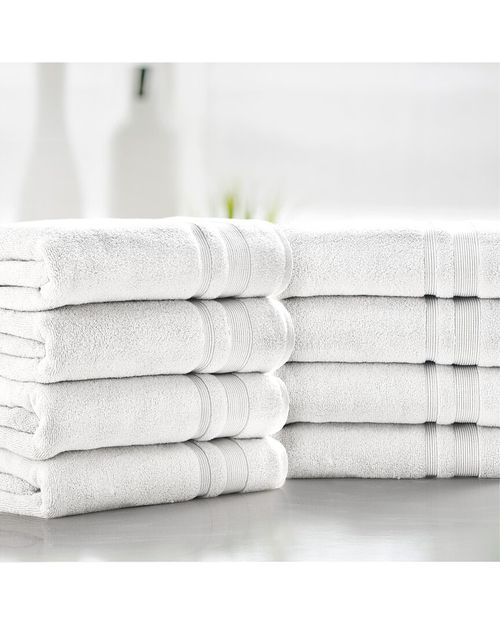 4pc Zero Twist Cotton Plush Bath Towel Set
