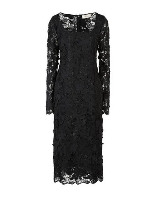 Woman Midi dress Black Size 4 Polyester