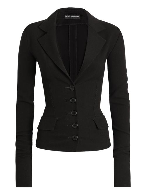 Narrow Fit Stretch Wool Jacket - Size 40