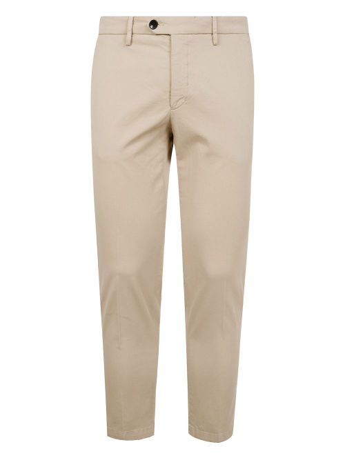 Stretch-cotton pants - Neutrals